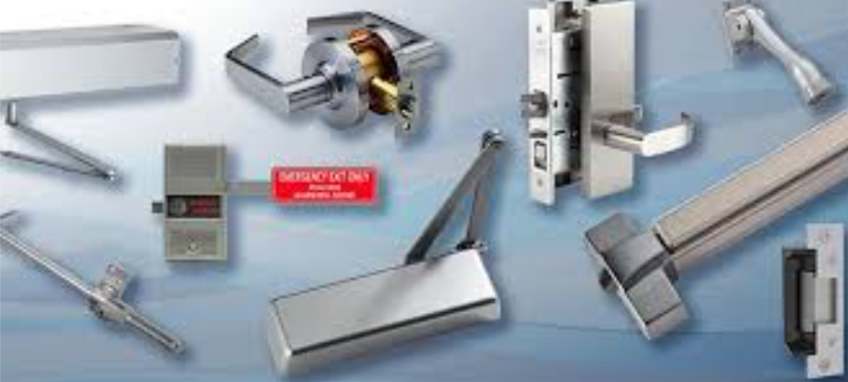 Commercial door hardware and locks