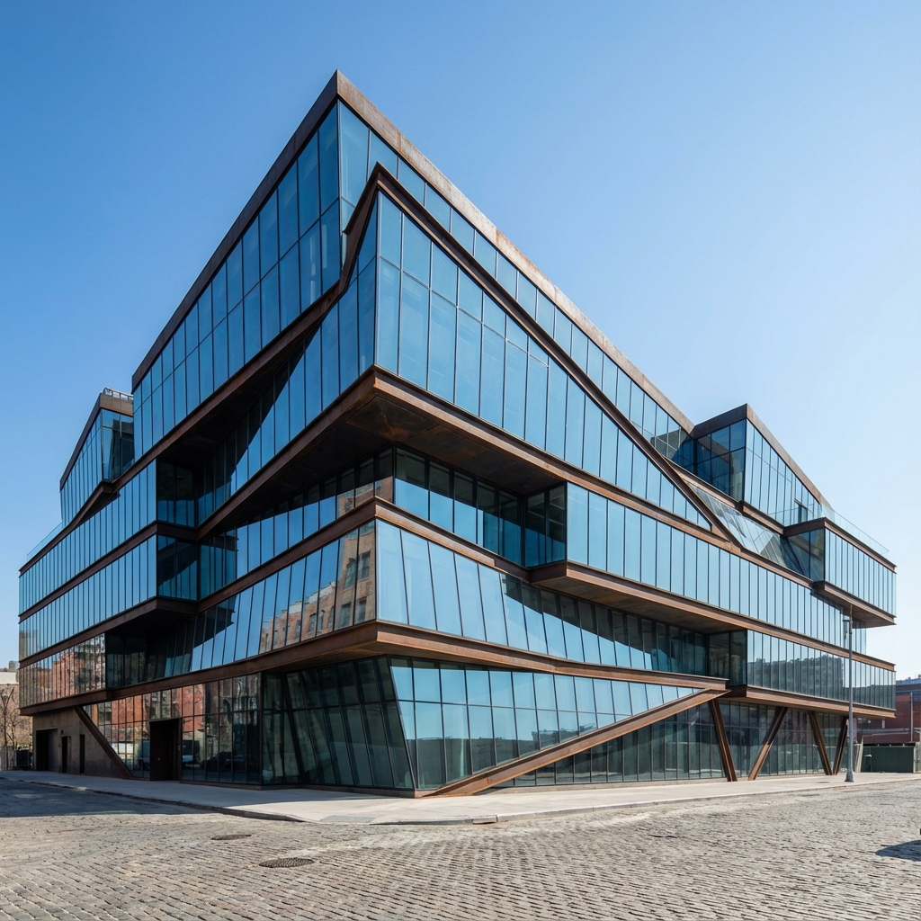 Modern New York City building architecture